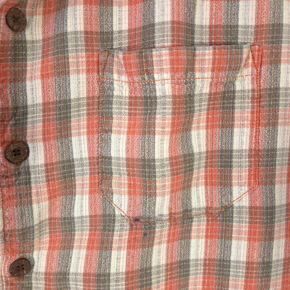 Tommy Bahama Shirt Mens XL Red Gray Plaid 100% Silk Short Sleeve Button Up - Picture 7 of 7